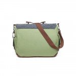 Wholesale Tri-Color Canvas Messenger Bag